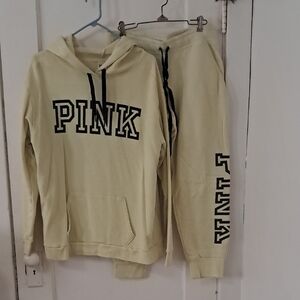 PINK Hoodie And Jogger Set